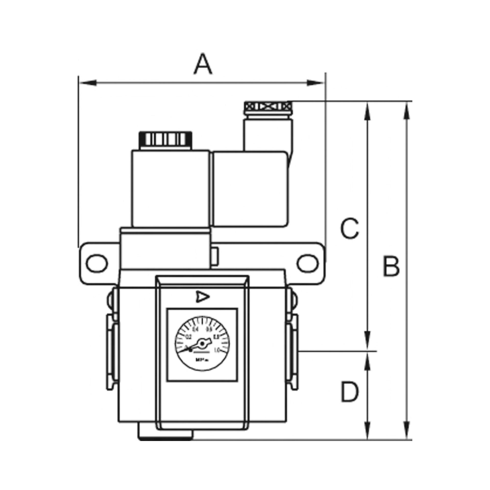 3/2-Wege-Anfahrventil »G«, 24 V DC, BG 300, G 1/4, PE 2,5 - 9 bar Produktbild img2 L