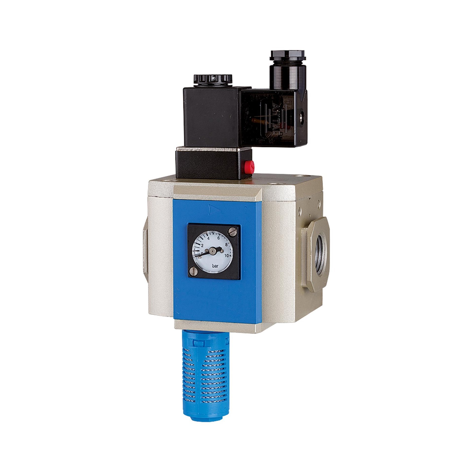 RIEGLER 3/2-Wege-Anfahrventil »G«, 24 V DC, BG 400, G 1/2, PE 2,5 - 9 bar Produktbild img1 L