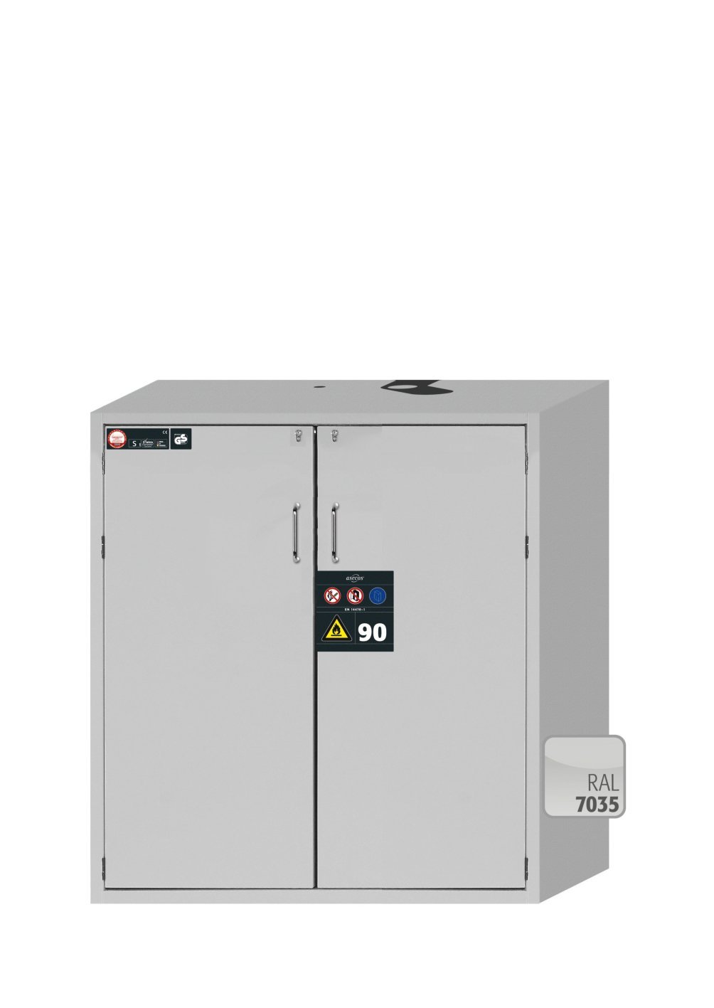 asecos Sicherheitsschrank S-CLASSIC-90 WDAS BxTxH(mm) 1196x616x1298 Produktbild img2 L