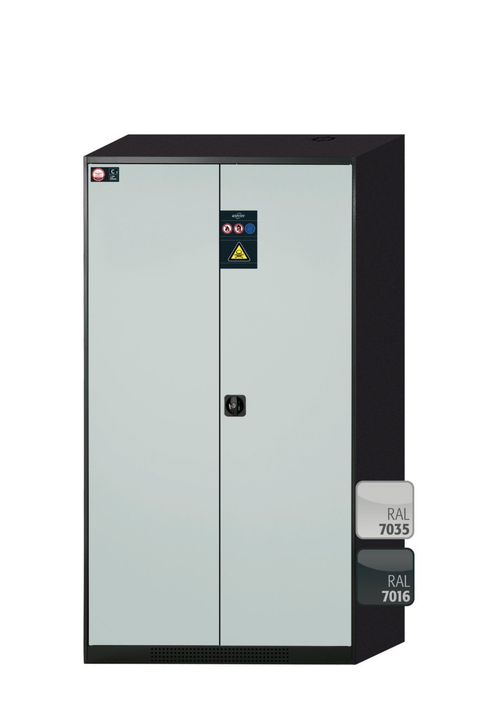 asecos Chemikalienschrank CS-CLASSIC WD BxTxH(mm) 1055x520x1950 Produktbild img1 L