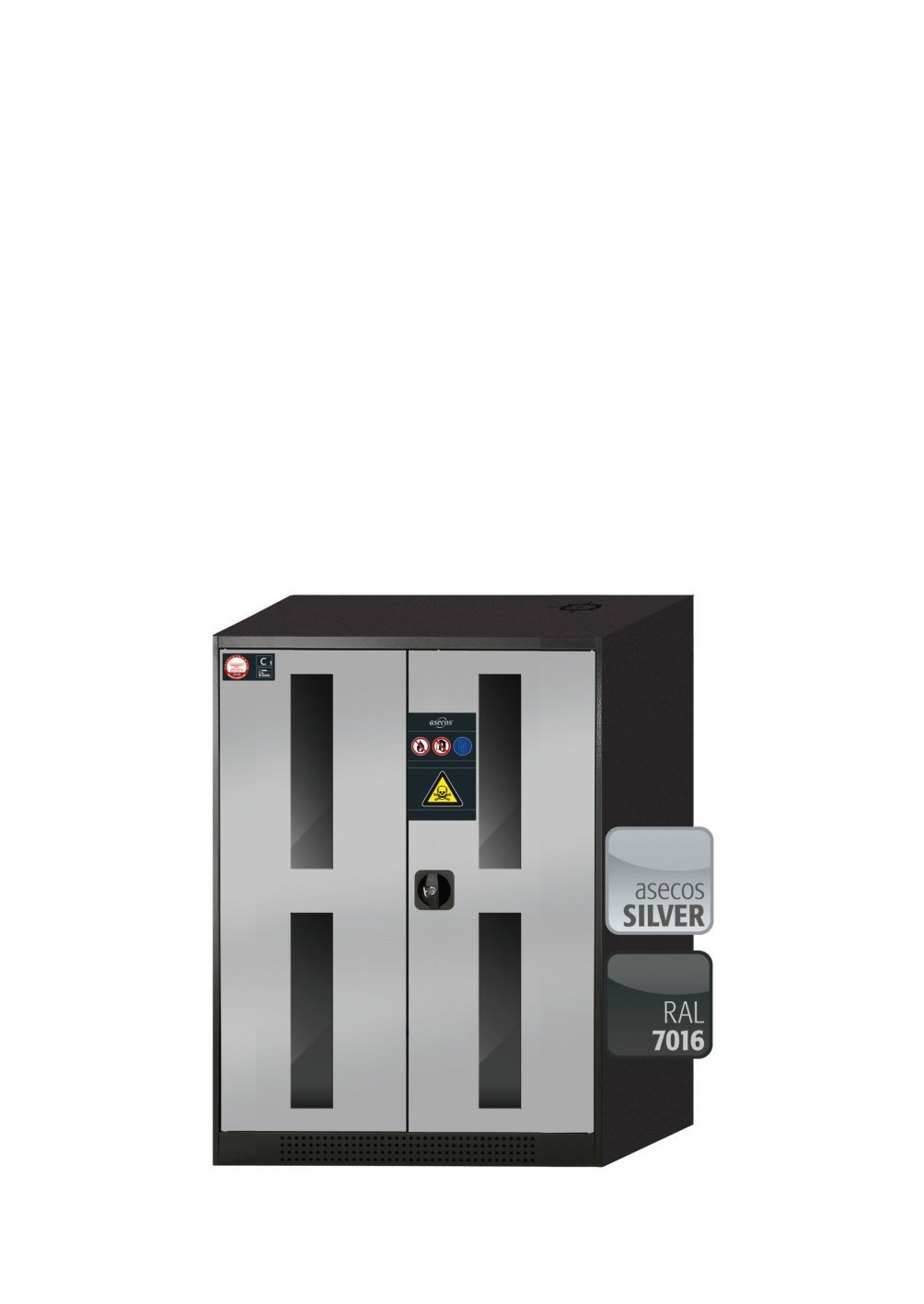 Chemikalienschrank CS-CLASSIC-G WDFW BxTxH(mm) 810x520x1105 Produktbild img1 L