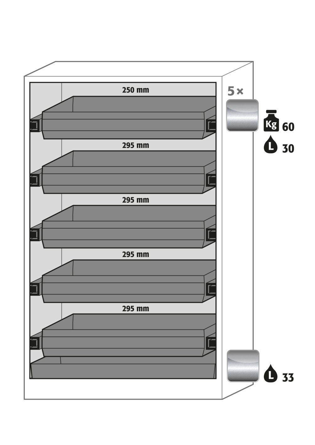 Umluftfilterschrank FX-PEGASUS-90 WDAC BxTxH(mm) 1193x615x2294 Produktbild img2 L