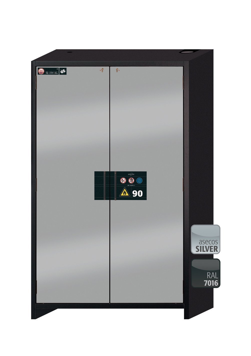 asecos Sicherheitsschrank Q-CLASSIC-90 MV.WD BxTxH(mm) 1193x615x1953 Produktbild img2 L