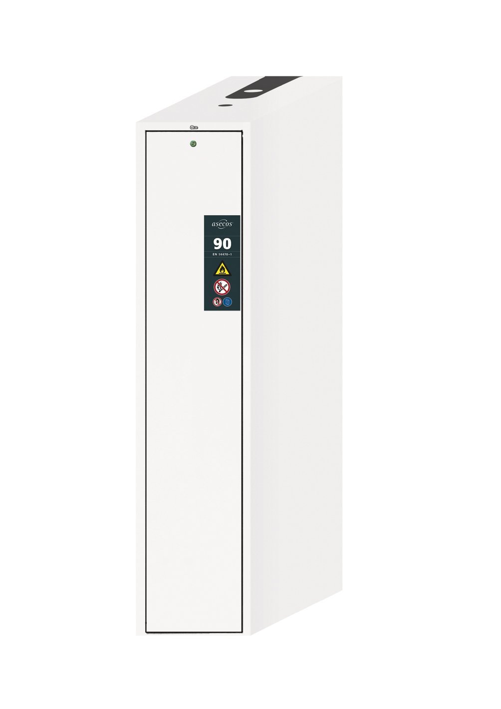 asecos Sicherheitsschrank V-MOVE-90 VDAC BxTxH(mm) 449x860x1966 Produktbild img2 L