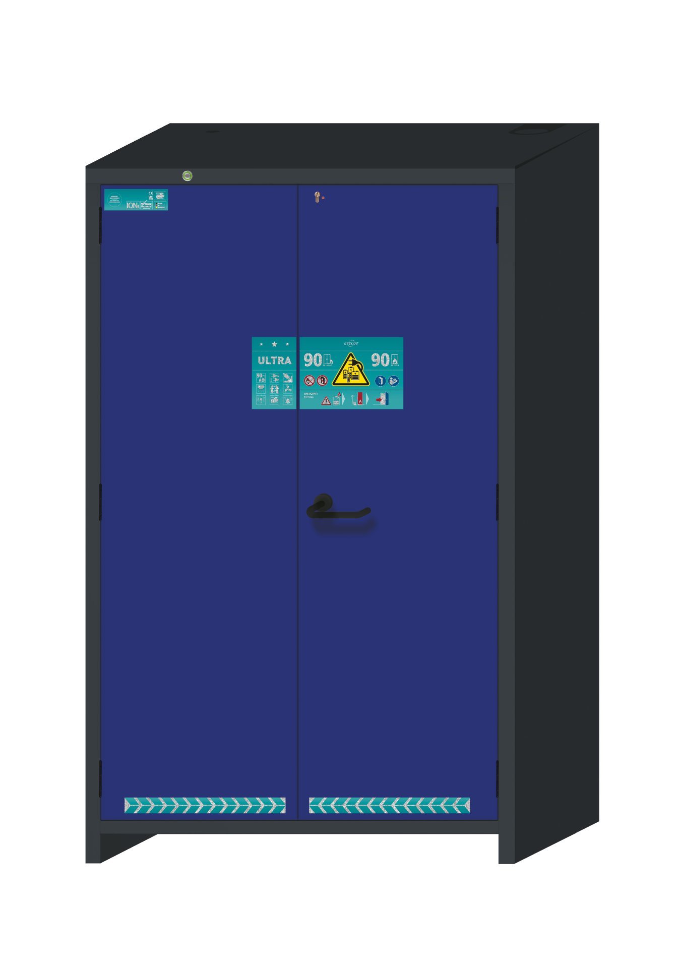 asecos Sicherheitsschrank ION-ULTRA-90 WDAC BxTxH(mm) 1193x650x1953 Produktbild img1 L