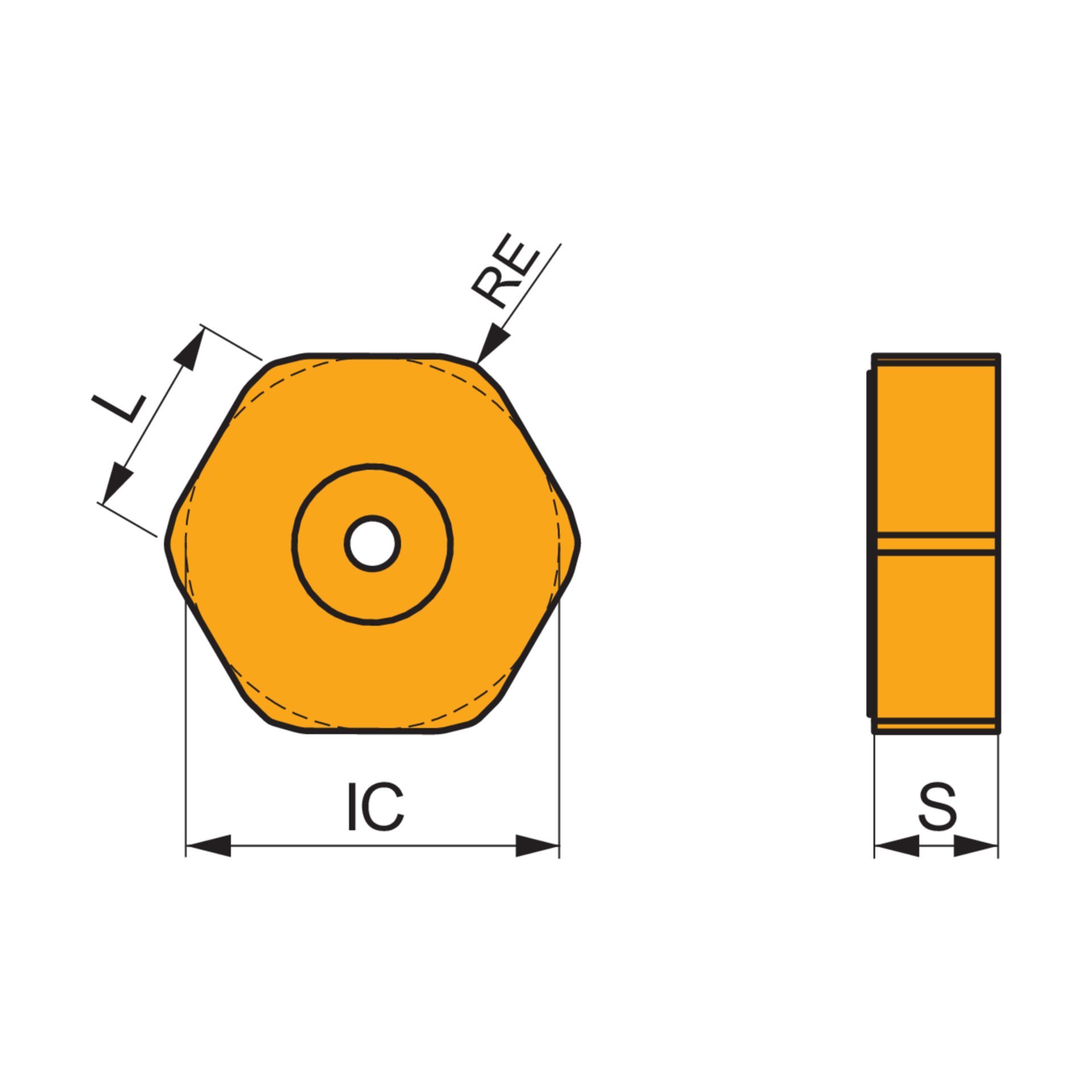 Dormer Pramet Fräswendeschneidplatte - Planfräsen HNEF 09 Produktbild img2 L