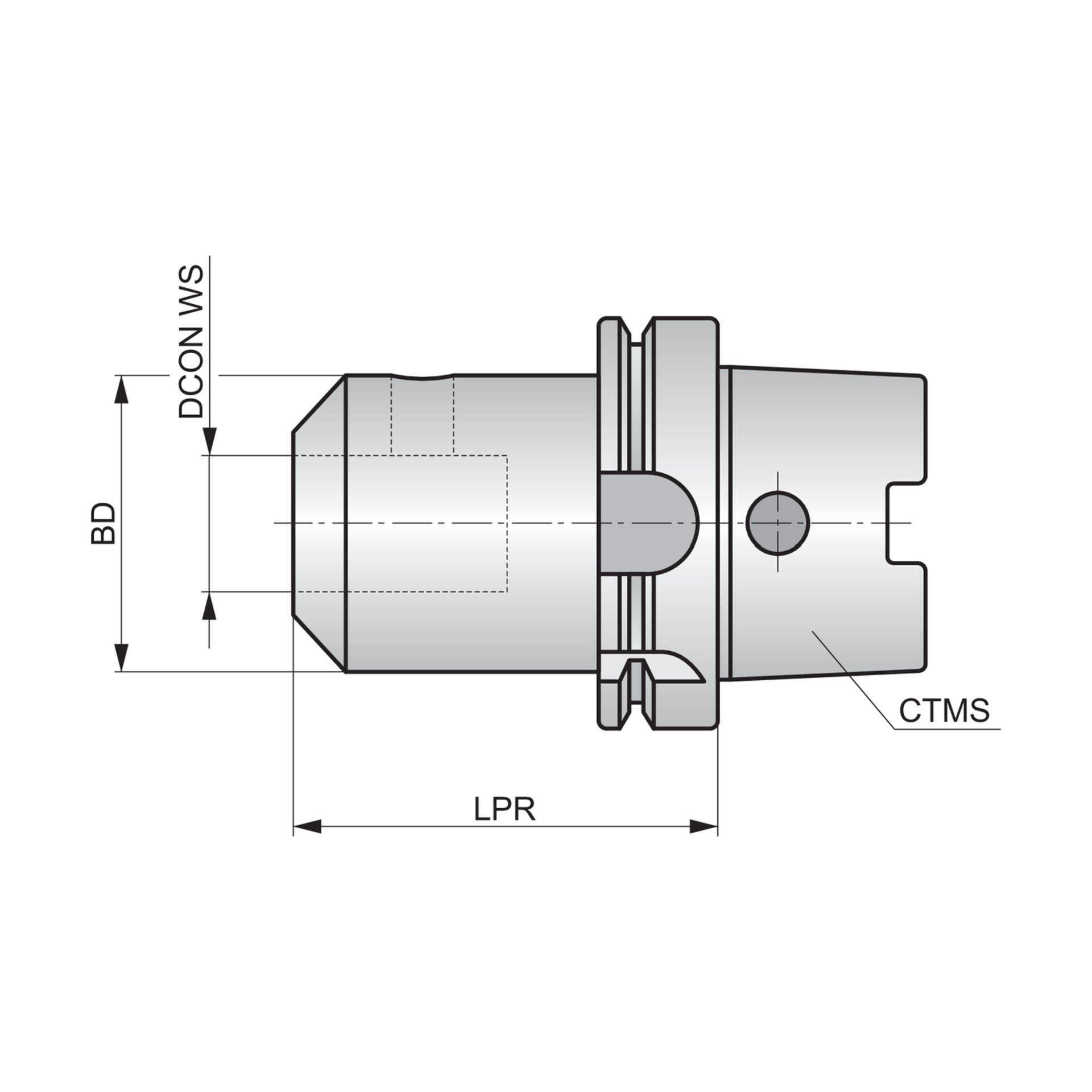 Dormer Pramet Weldon-Aufnahme HSK-A-W Produktbild img2 L