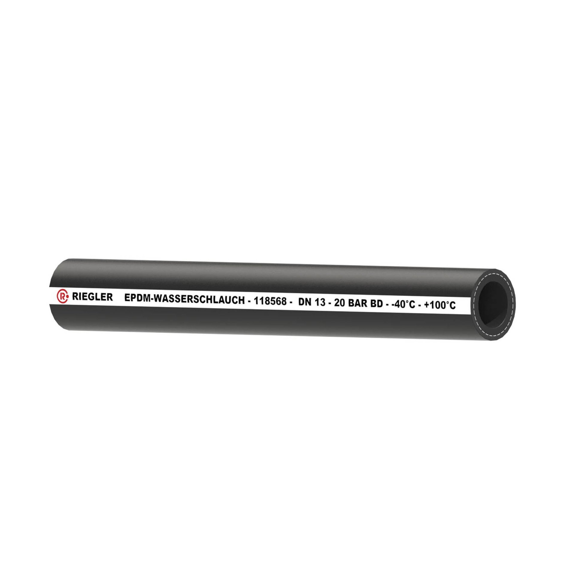RIEGLER Industrieschlauch für Salz- und Heißwasser, EPDM, ø 20x13, 40 m Produktbild img1 L