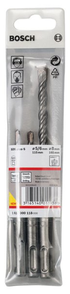 SDS plus-5 Hammerbohrer-Set, 3-tlg., 5/6/8&nbsp;mm Produktbild img2 L