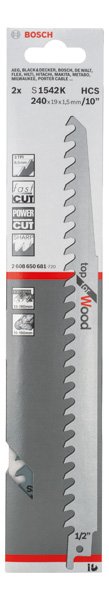 Bosch Säbelsägeblatt S 1542 K, Top for Wood, 2er-Pack Produktbild img2 L