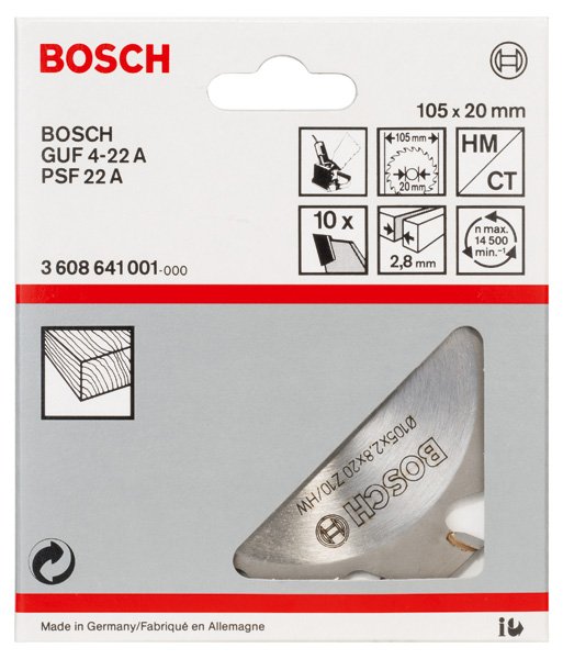 Bosch Blattschneider, 10, 20&nbsp;mm, 2,8&nbsp;mm Produktbild img2 L
