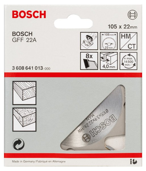 Bosch Blattschneider, 8, 22 mm, 4 mm Produktbild img2 L