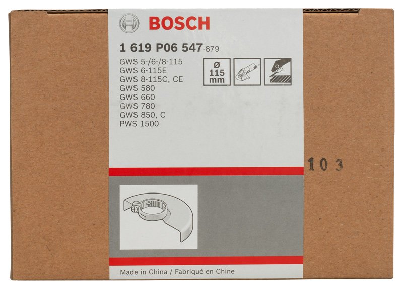 Bosch Schutzhaube ohne Deckblech, 115 mm, Schraubverschluss Produktbild img2 L