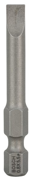 Bosch Schrauberbit Extra-Hart S 0,8 x 5,5, 49 mm, 3er-Pack Produktbild img1 L
