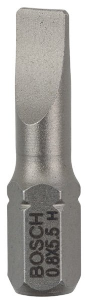 Bosch Schrauberbit Extra-Hart S 0,8 x 5,5, 25 mm, 25er-Pack Produktbild img1 L
