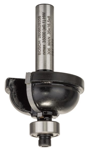 Bosch Kantenformfräser E, 8&nbsp;mm, R1 9,5&nbsp;mm, D 35&nbsp;mm, L 16,2&nbsp;mm, G 59&nbsp;mm Produktbild img1 L