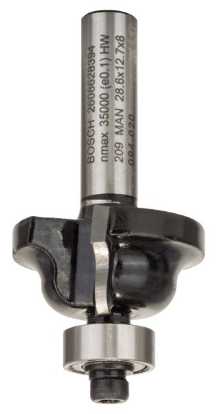 Bosch Kantenformfräser B, 8&nbsp;mm, R1 4&nbsp;mm, B 8&nbsp;mm, L 12,4&nbsp;mm, G 54&nbsp;mm Produktbild img1 L