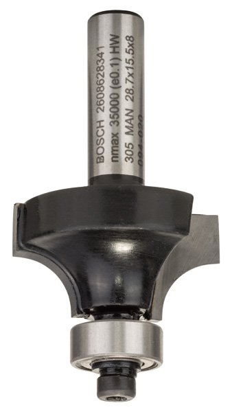 Abrundfräser, 8 mm, R1 8 mm, L 15,2 mm, G 53 mm Produktbild img1 L