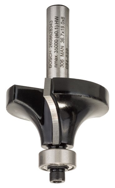 Abrundfräser, 8 mm, R1 12 mm, L 19 mm, G 60 mm Produktbild img1 L