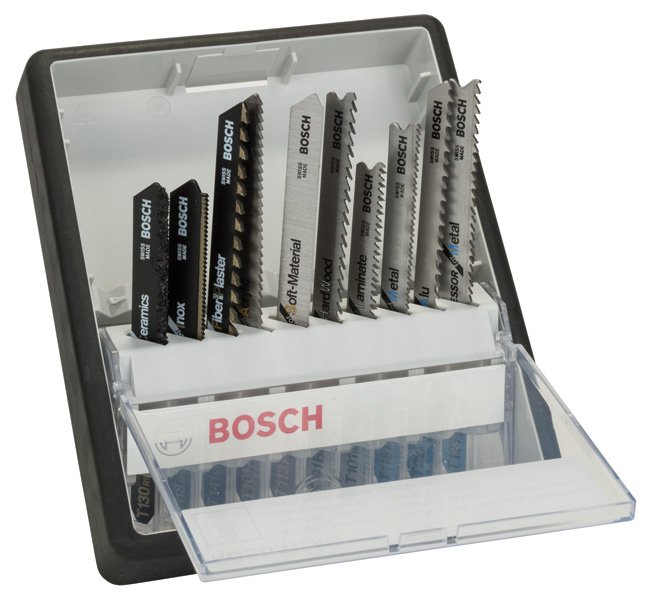 10-tlg. Stichsägeblatt-Set, Robust Line, Speciality Materials, T-Schaft Produktbild img1 L