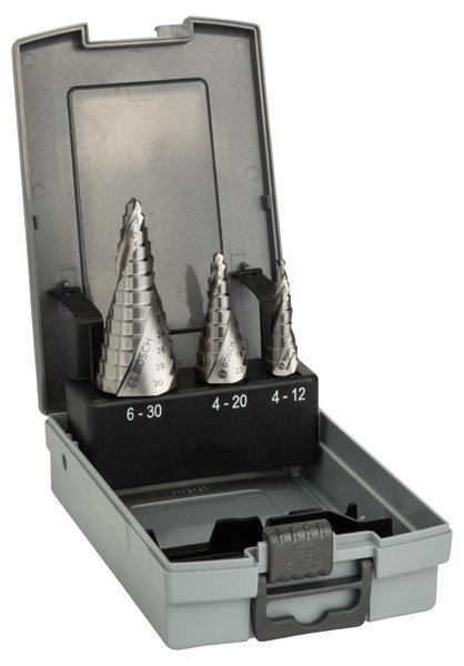 Bosch HSS-Stufenbohrerset, 3-tlg., 4-12/4-20/6-30 Produktbild img1 L