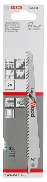 Säbelsägeblatt S 644 D, Top for Wood, 2er-Pack Produktbild img2 L