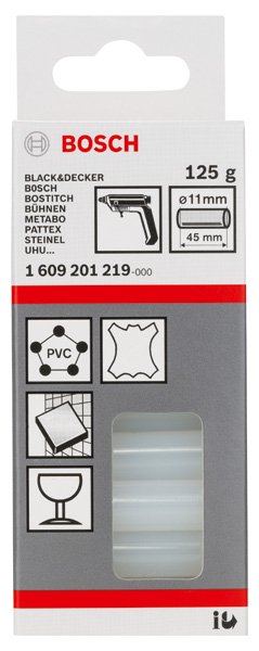 Bosch Schmelzkleber, 11 x 45 mm, 125 g, transparent Produktbild img2 L