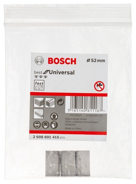 Bosch Segmente für PRO Trockenbohrkrone 52 x 11,5&nbsp;mm, 1 1/4&nbsp;Zoll UNC Produktbild img3 L