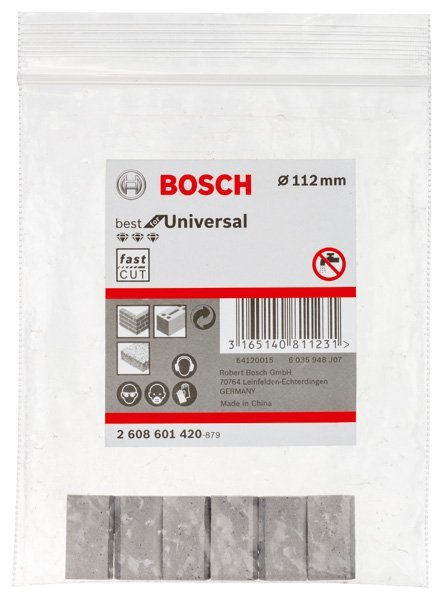 Bosch Segmente für PRO Trockenbohrkrone, 112 x 11,5 mm, 1 1/4-Zoll UNC Produktbild img3 L