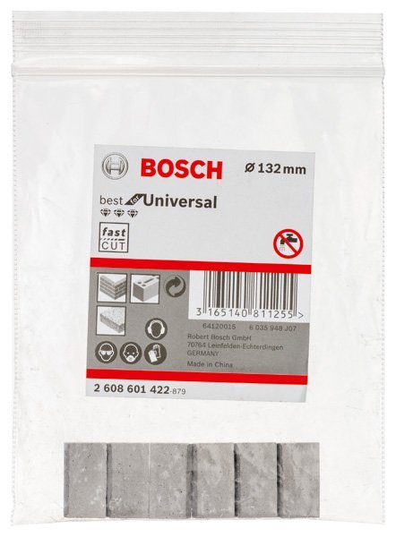 Bosch Segmente für PRO Trockenbohrkrone, 132 x 11,5 mm, 1 1/4-Zoll UNC Produktbild img3 L