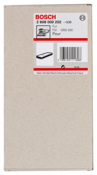Bosch Schleifplatte 185 x 93 mm, für GSS 230 A, GSS 230 AE, mit Kletthaftung Produktbild img2 L