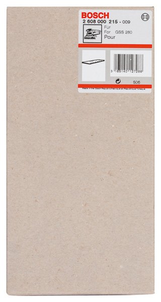 Bosch Schleifplatte 185 x 93 mm, für GSS 280 A, GSS 280 AE, ohne Kletthaftung Produktbild img2 L