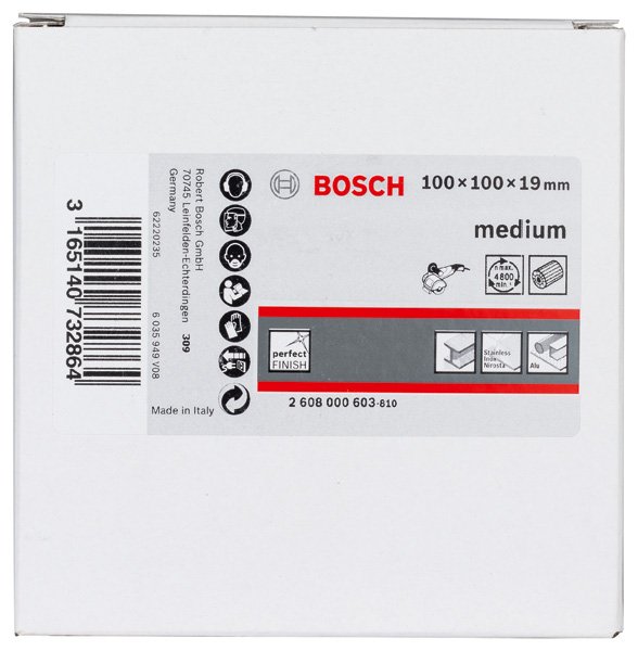 Bosch Lamellenschleifwalze mit Vlies, 19 mm, mittel, 100 mm Produktbild img2 L