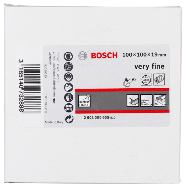 Bosch Lamellenschleifwalze mit Vlies, 19 mm, super fein, 100 mm Produktbild img2 L