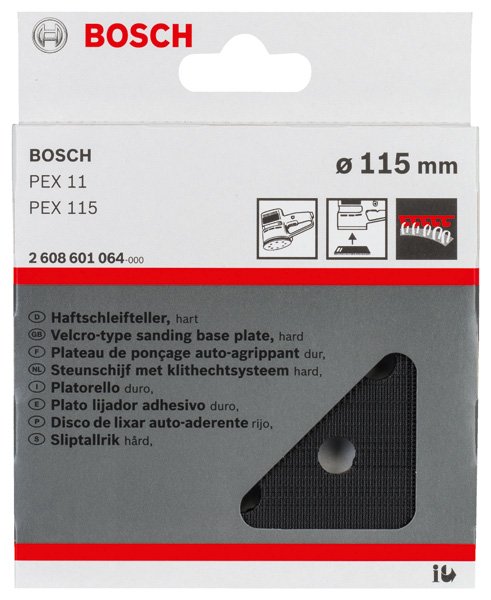 Bosch Schleifteller hart, 115 mm, passend zu PEX 115 Produktbild img2 L