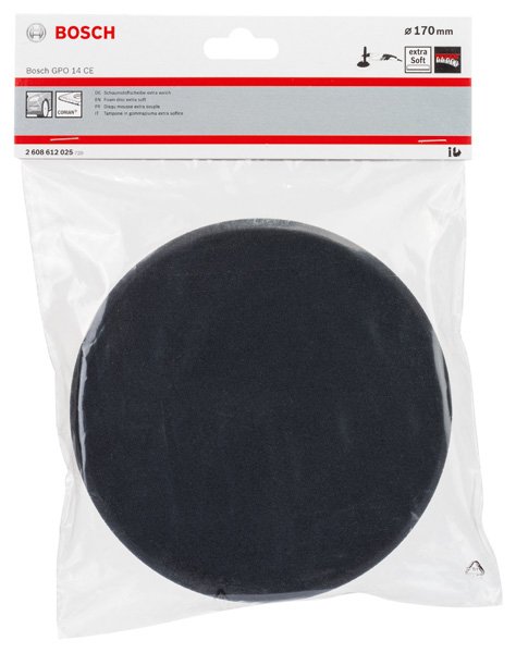 Bosch Schaumstoffscheibe extraweich (schwarz), Ø 170 mm Produktbild img2 L