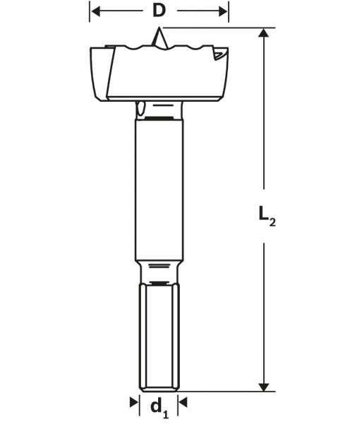 Forstnerbohrer 40mm Produktbild img3 L