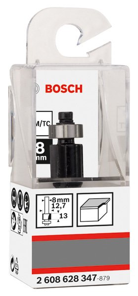 Laminat-Bündigfräser, 8&nbsp;mm, D1 12,7&nbsp;mm, L 13&nbsp;mm, G 56&nbsp;mm Produktbild img2 L