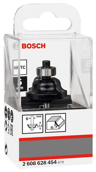 Bosch Kantenformfräser B, 6&nbsp;mm, R1 4&nbsp;mm, D1 28,6&nbsp;mm, B 8&nbsp;mm, L 12,4&nbsp;mm, G 54&nbsp;mm Produktbild img2 L