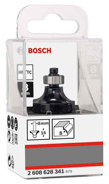 Abrundfräser, 8 mm, R1 8 mm, L 15,2 mm, G 53 mm Produktbild img2 L