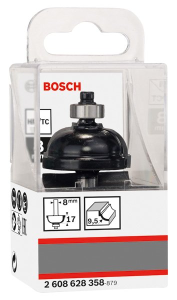 Bosch Kantenformfräser E, 8&nbsp;mm, R1 9,5&nbsp;mm, D 35&nbsp;mm, L 16,2&nbsp;mm, G 59&nbsp;mm Produktbild img2 L