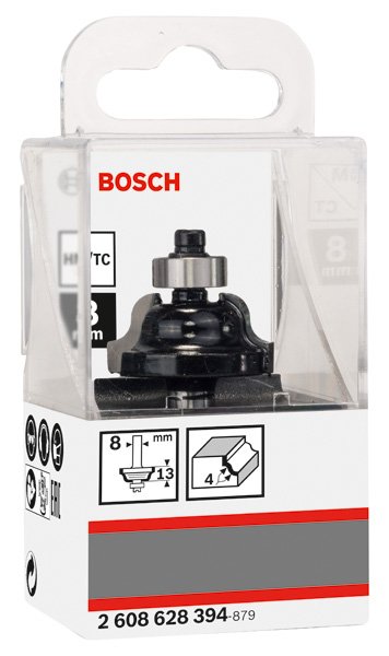 Bosch Kantenformfräser B, 8&nbsp;mm, R1 4&nbsp;mm, B 8&nbsp;mm, L 12,4&nbsp;mm, G 54&nbsp;mm Produktbild img2 L