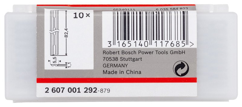 Hobelmesser, 82&nbsp;mm, gerade, Carbide, 40°, 10 Stk. Produktbild img2 L