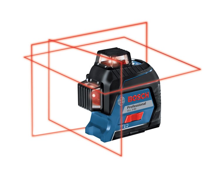 Bosch Linienlaser GLL 3-80, mit 4 x 1,5 V-LR6-Batterie Produktbild img1 L
