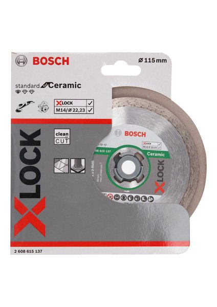 Bosch X-LOCK Diamanttrennscheibe Standard for Ceramic 110&nbsp;x&nbsp;22,23&nbsp;x&nbsp;1,6&nbsp;x&nbsp;7,5 Produktbild img3 L
