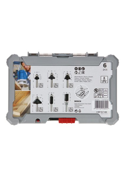 6-teiliges Rand- und Kantenfräser-Set, 8-mm-Schaft Produktbild img3 L