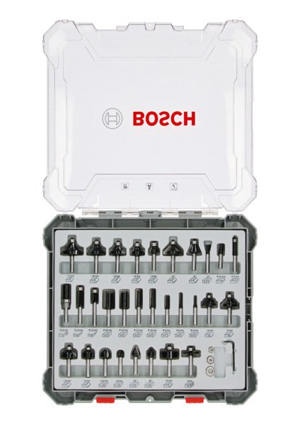 Bosch 30-teiliges Fräser-Set, 6-mm-Schaft Produktbild img1 L