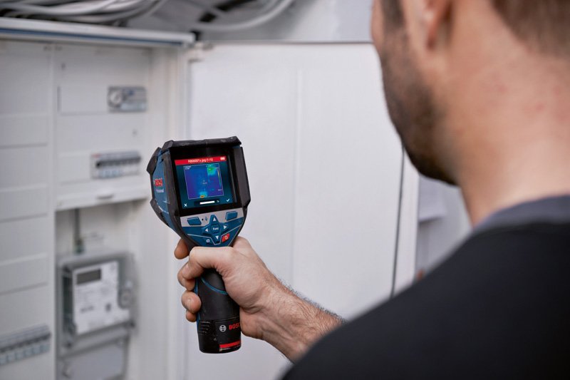 Bosch Wärmebildkamera GTC 600 C mit 1x Akku GBA 12V 2.0Ah Produktbild img3 L