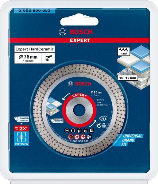 Bosch EXPERT Hard Ceramic Diamanttrennscheibe, 76x22,23 mm Produktbild img3 L