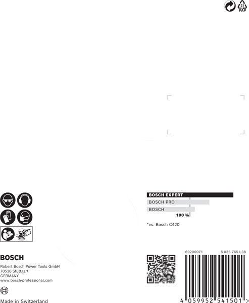 Bosch EXPERT C470 Schleifscheiben Set, 125mm, K60-240, 8 Löcher, 6-tlg. Produktbild img15 L